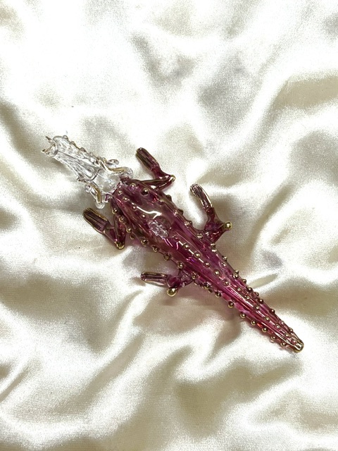 Christmas Novelty Ornament (L) ~ Crocodile