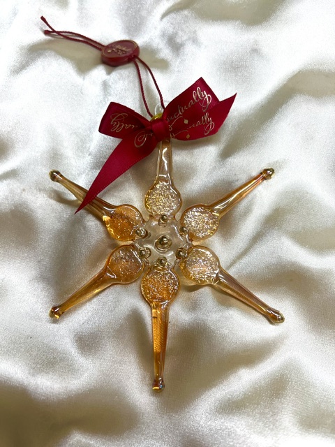 Christmas Star Ornament (M) ~ Yellow