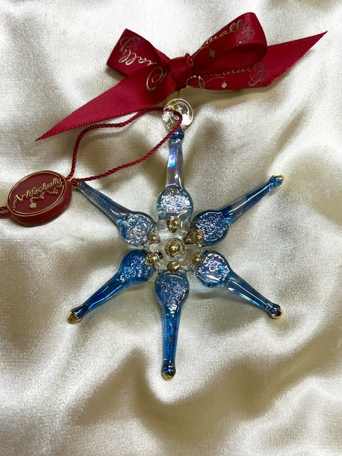 Christmas Star Ornament (M) ~ Blue