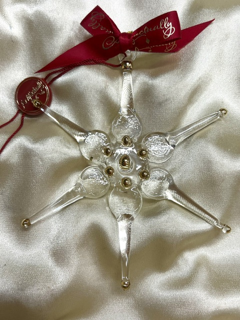 Christmas Star Ornament (M) ~ Clear