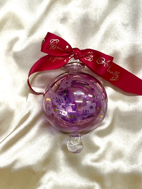 Christmas Ornament (L) ~ Purple