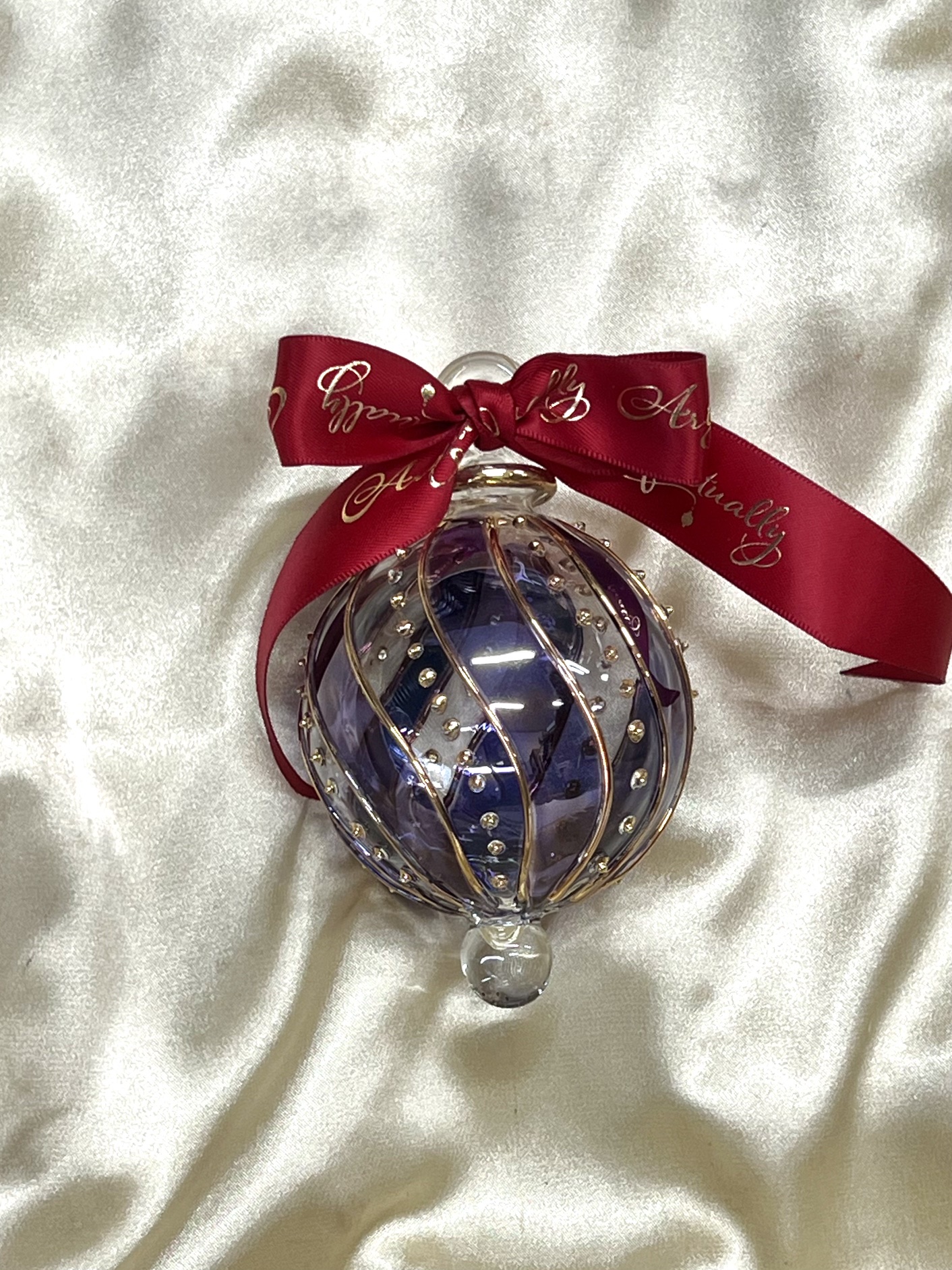 Christmas Ornament (L) ~ Blue