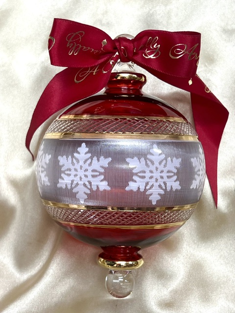 Christmas Ornament (L) ~ Red