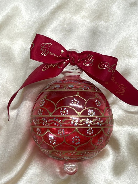 Christmas Ornament (L) ~ Red
