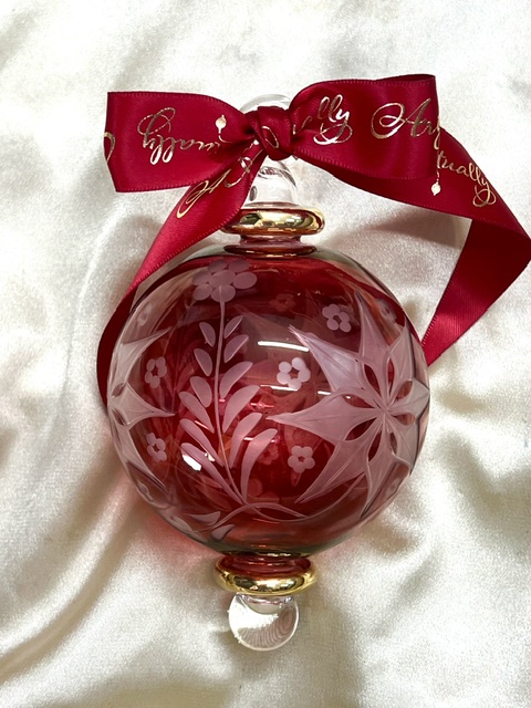 Christmas Ornament (L) ~ Red