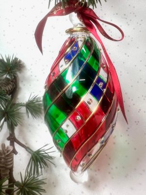 Double Stripes Oblong (M/L) ~ Red/Green/Blue