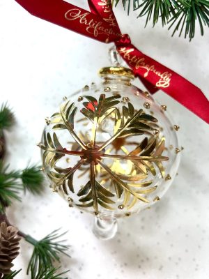 Snowflake Dot  (L) ~ Gold