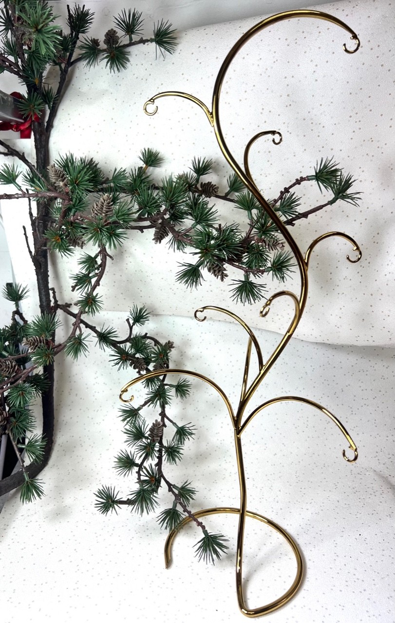 9 Arm Filagree Ornament Stand (48cm) ~ Gold - Image 2