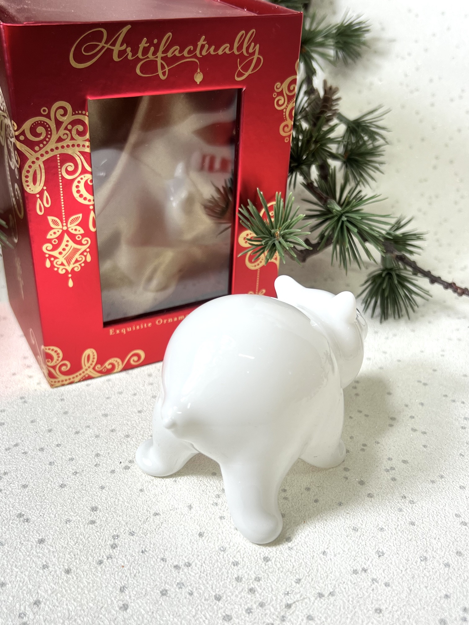 Polar Bear Ornament (L) ~ White - Image 3