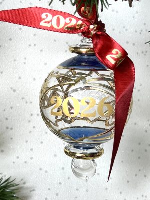 2026 ‘YEAR’ Bauble (M) ~ Blue