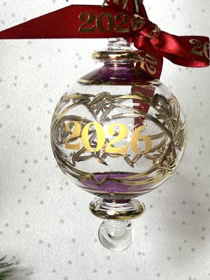 2026 ‘YEAR’ Bauble (M) ~ Purple