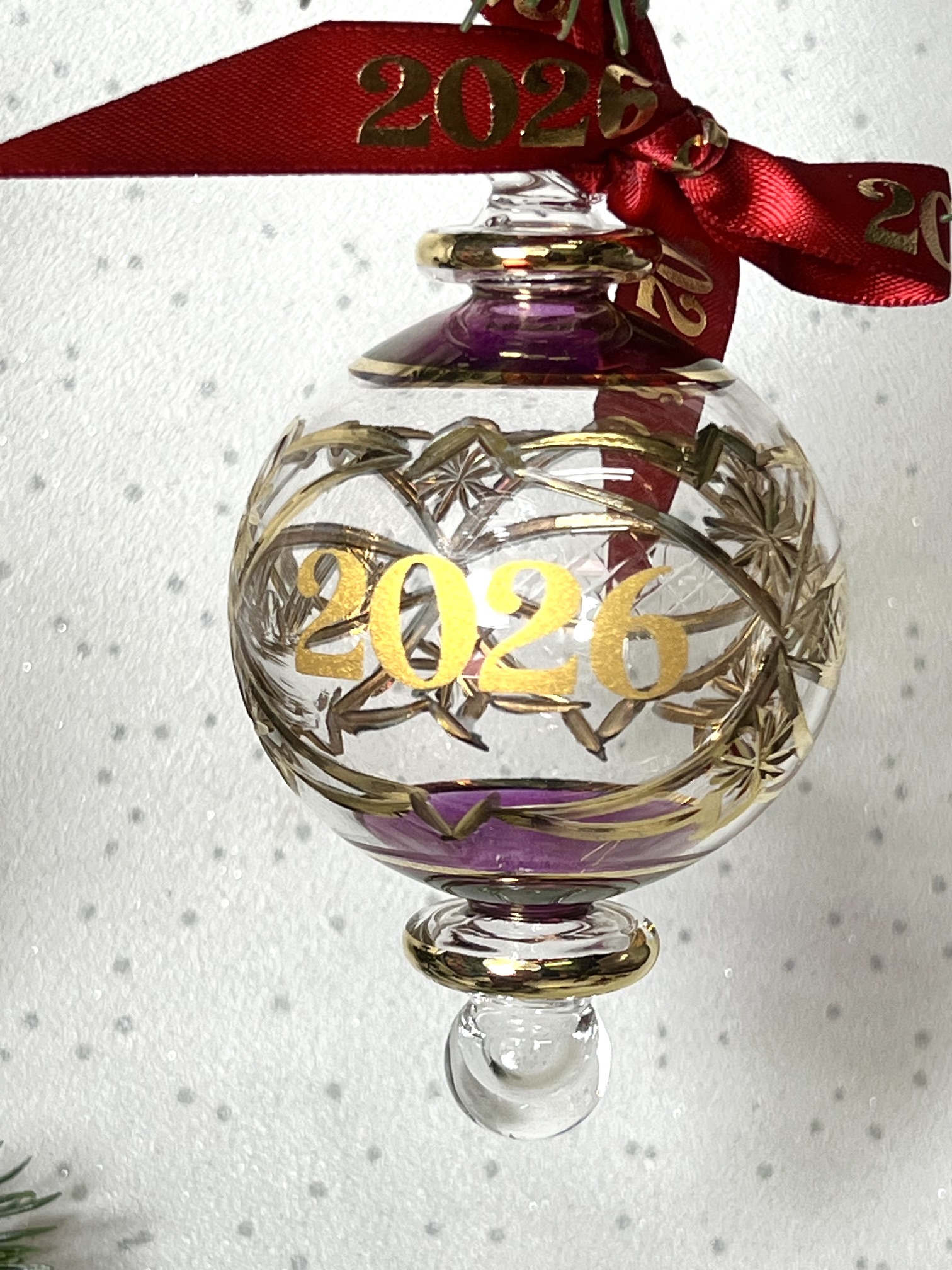 2026 ‘YEAR’ Bauble (M) ~ Purple