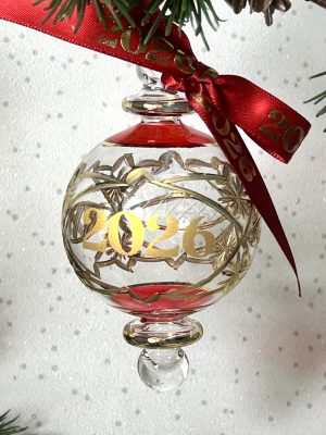 2026 ‘YEAR’ Bauble (M) ~ Red