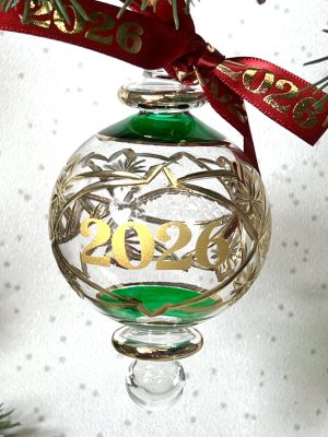 2026 ‘YEAR’ Bauble (M) ~ Green
