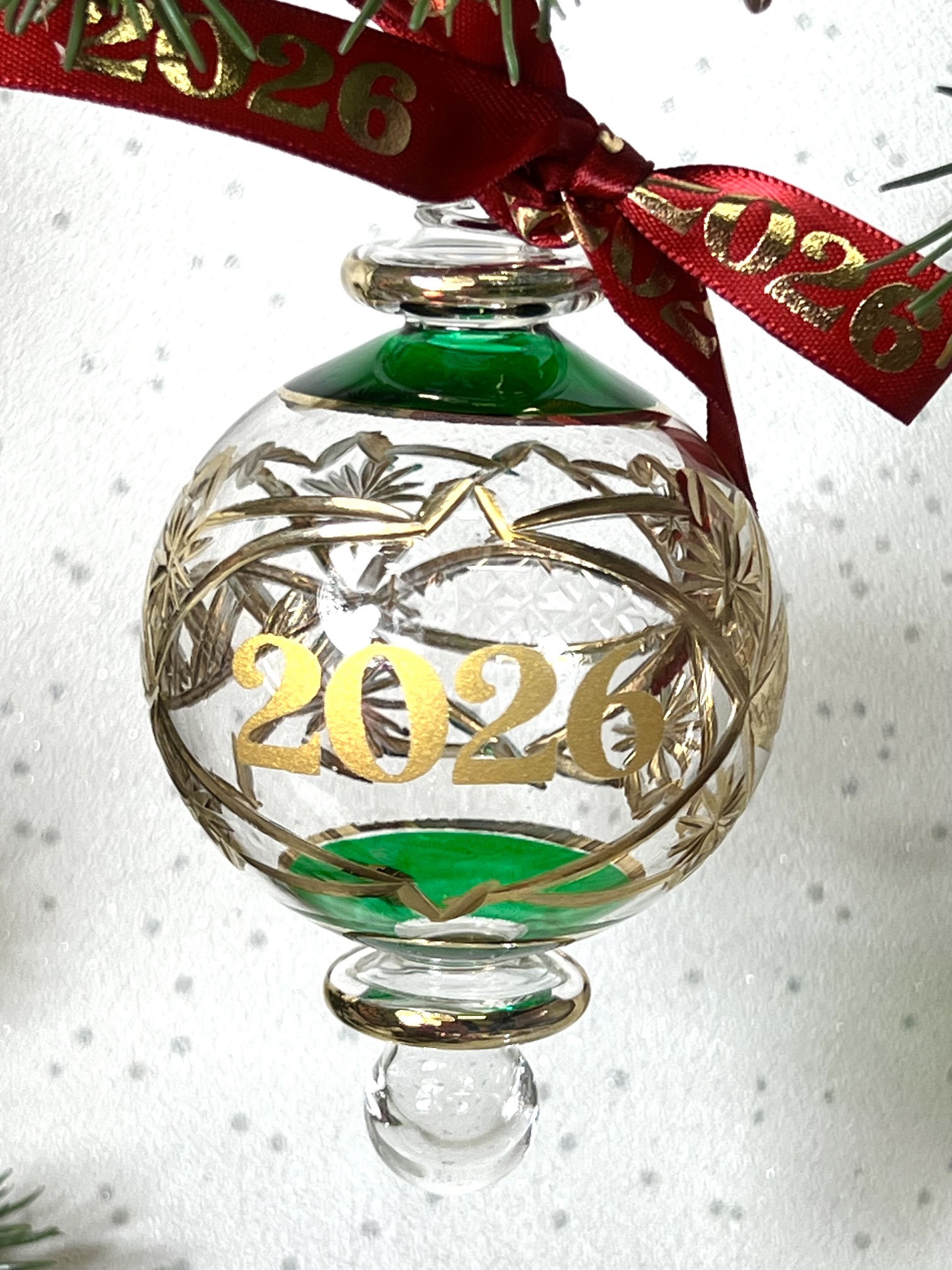 2026 ‘YEAR’ Bauble (M) ~ Green