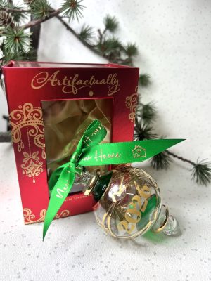 New Home 2026 Bauble (M) ~ Green/Gold