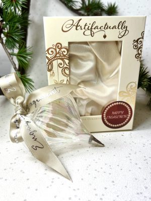 Engagement Glass Heart (M) ~ Clear