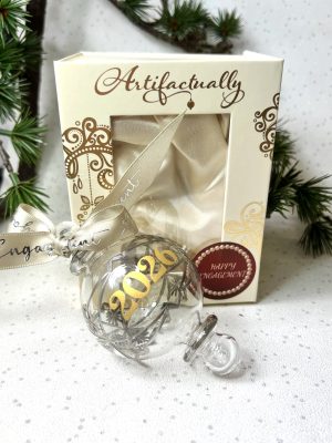 Engagement 2026 Bauble (M) ~ Clear/Silver