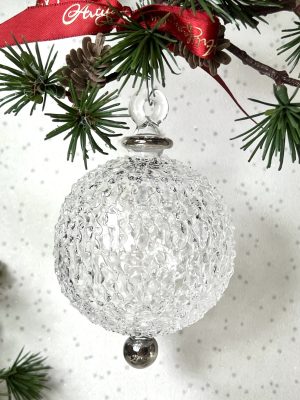 Snowball Ornament (XS/S/M/L) ~ Frosty/Silver