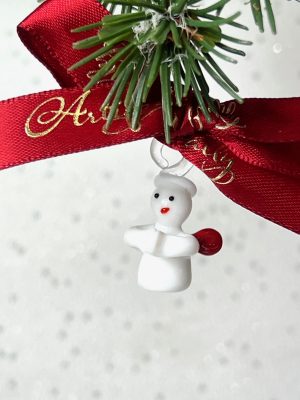 Mini Glass Angel ~ White