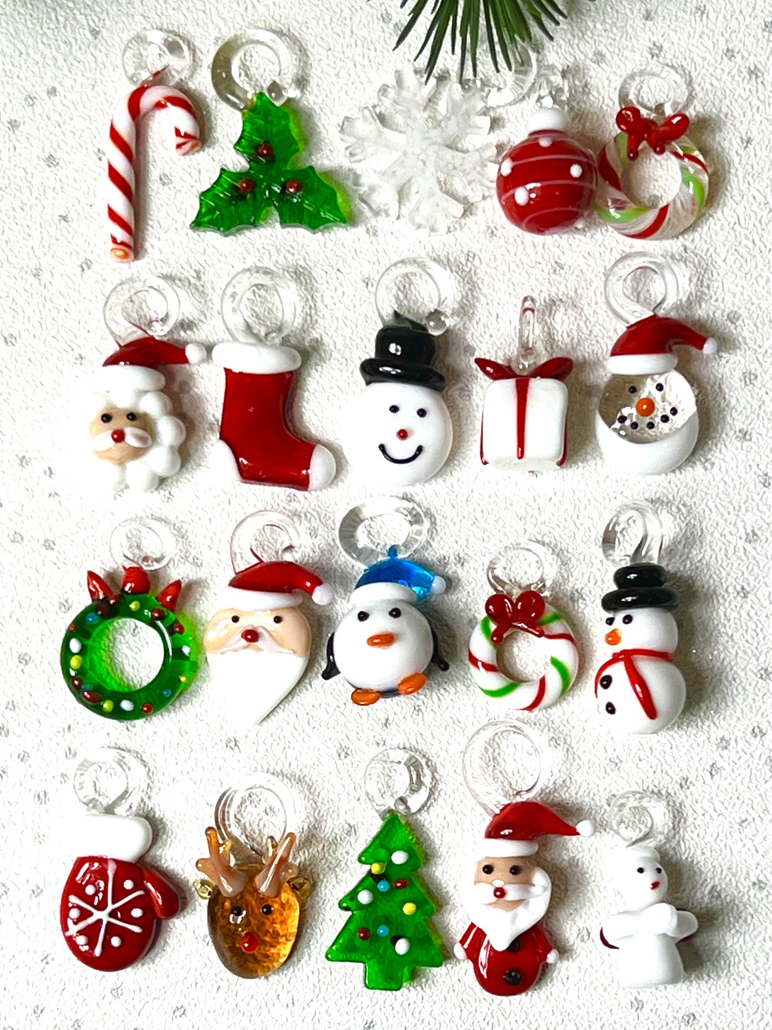 Mini Glass Christmas Tree ~ Green - Image 3