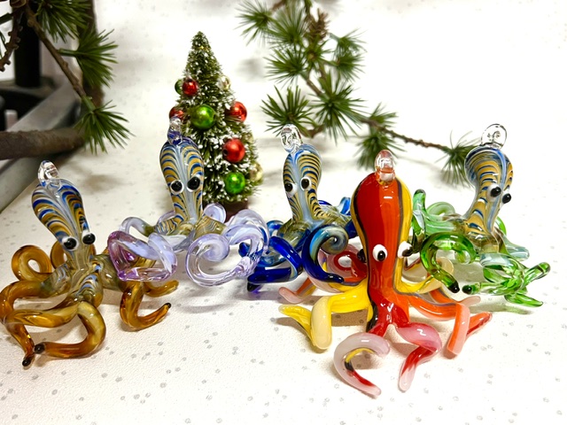Octopus Ornament (M) ~ Orange - Image 5