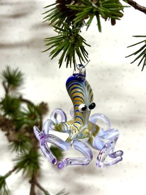 Octopus Ornament (M) ~ Purple