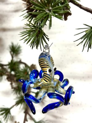 Octopus Ornament (M) ~ Blue