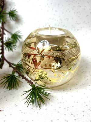 Vintage Rose Tealight ~ Yellow