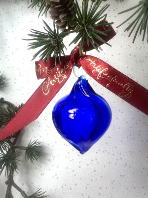 Kiss Bauble (XS) ~ Cobalt blue