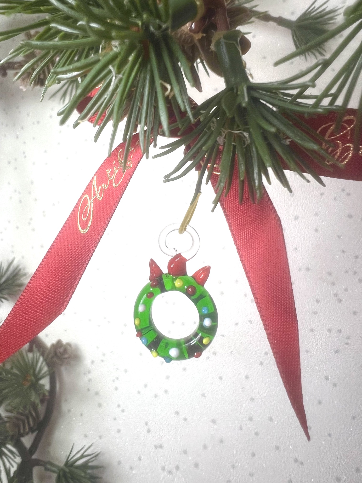 Mini Christmas Wreath ~ Green