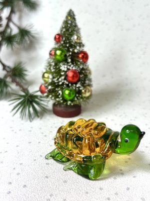 Solid Glass Turtle (S) ~ Green