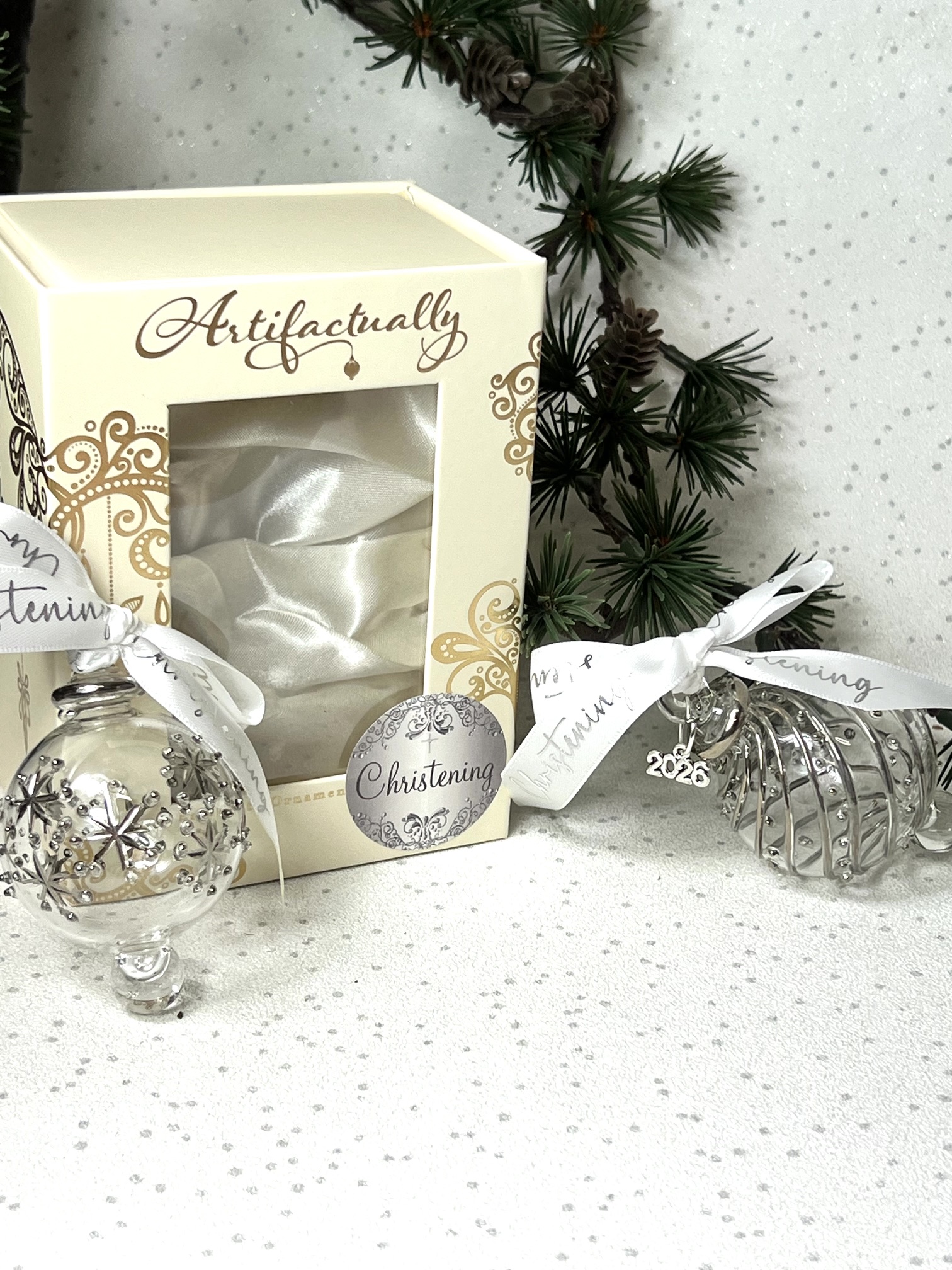 Christening 2026 Starburst Bauble ~ Silver - Image 4