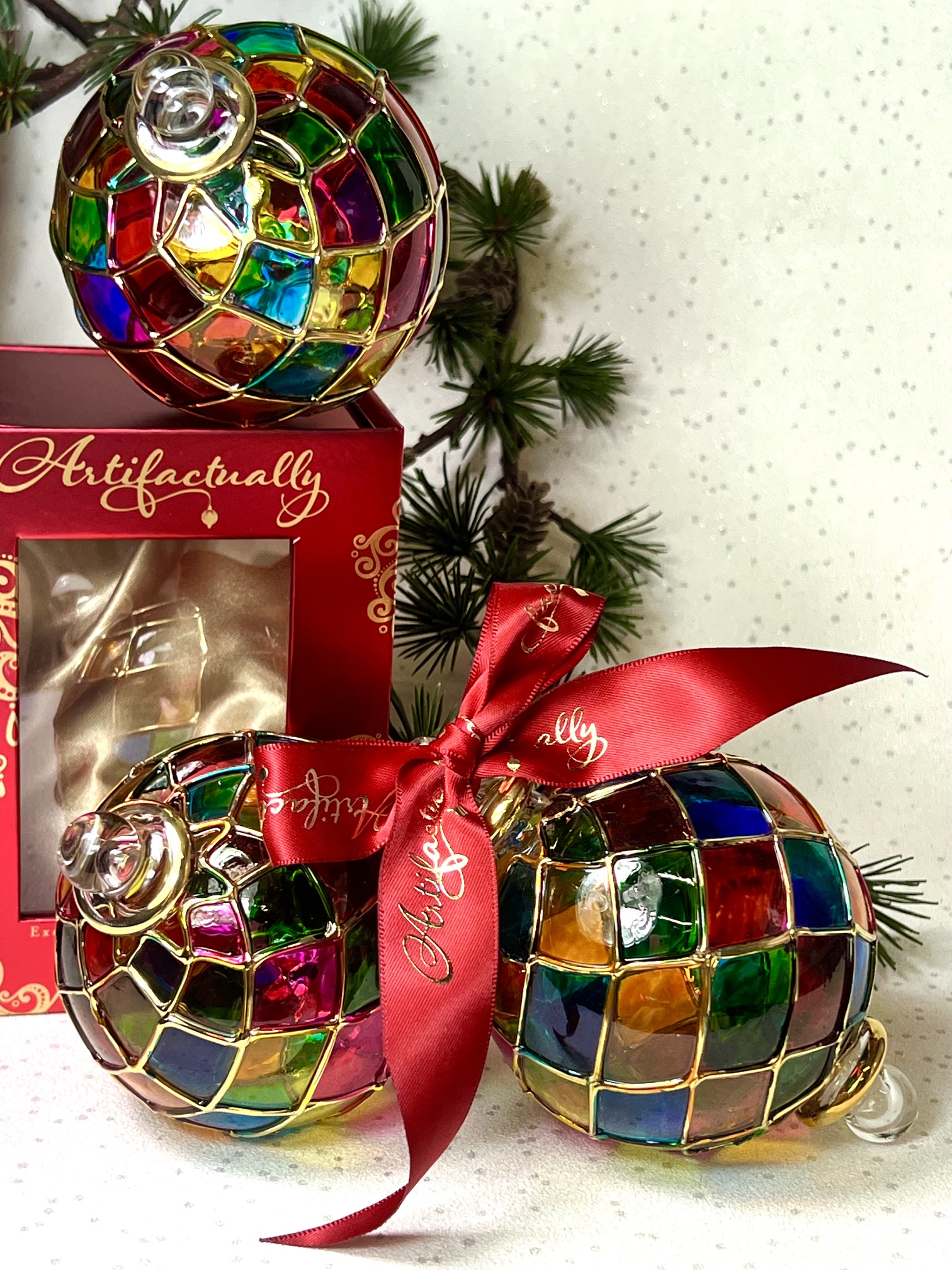 Stained Glass Window Bauble (S, M, L) ~ Multi - Image 2