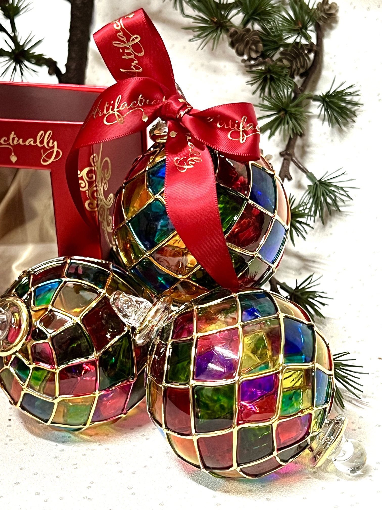 Stained Glass Window Bauble (S, M, L) ~ Multi - Image 5