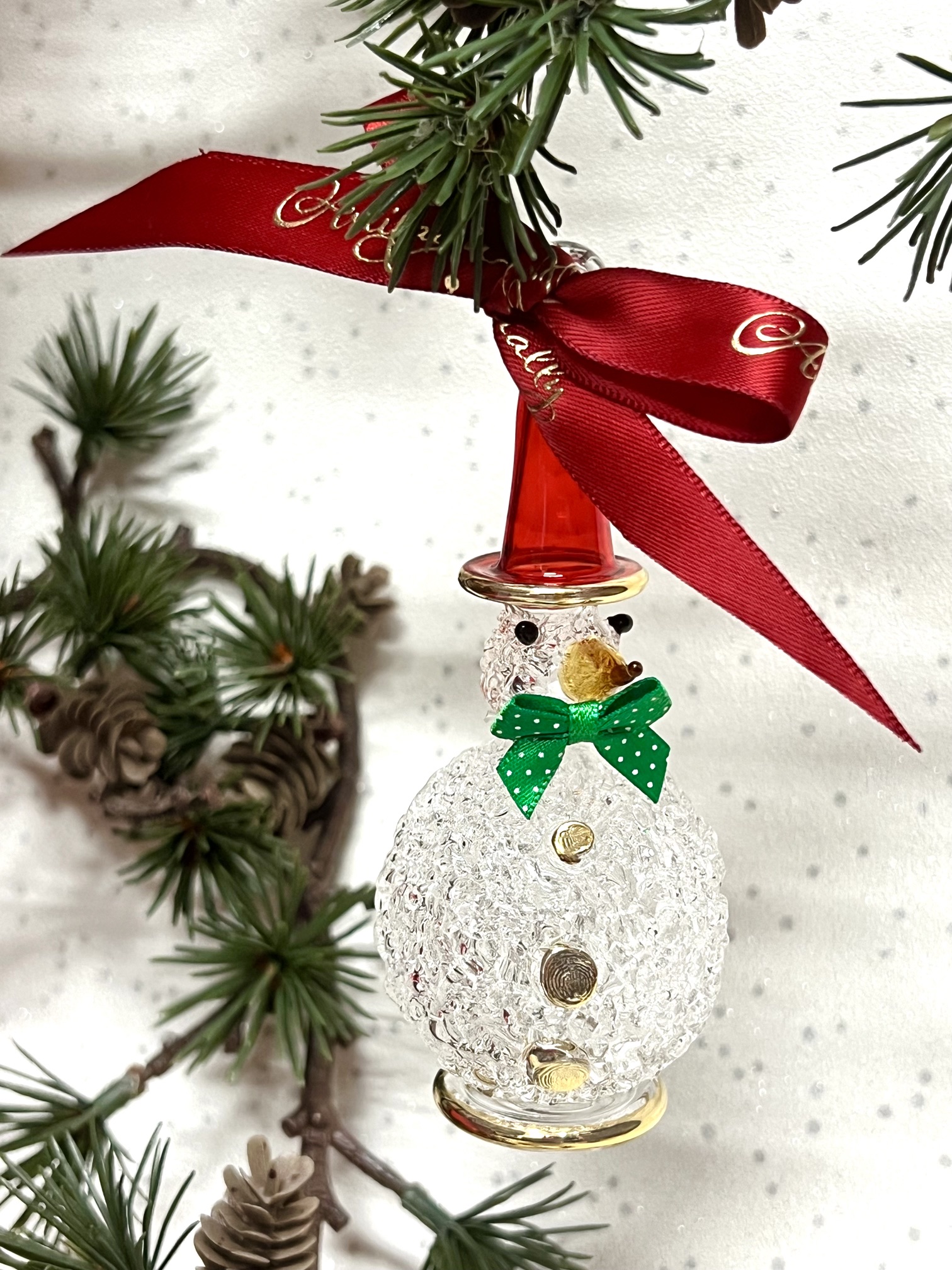 Frosty Snowman Pointy Hat (M) ~ Red