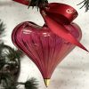 Classic Heart (M) ~ Cranberry/Gold