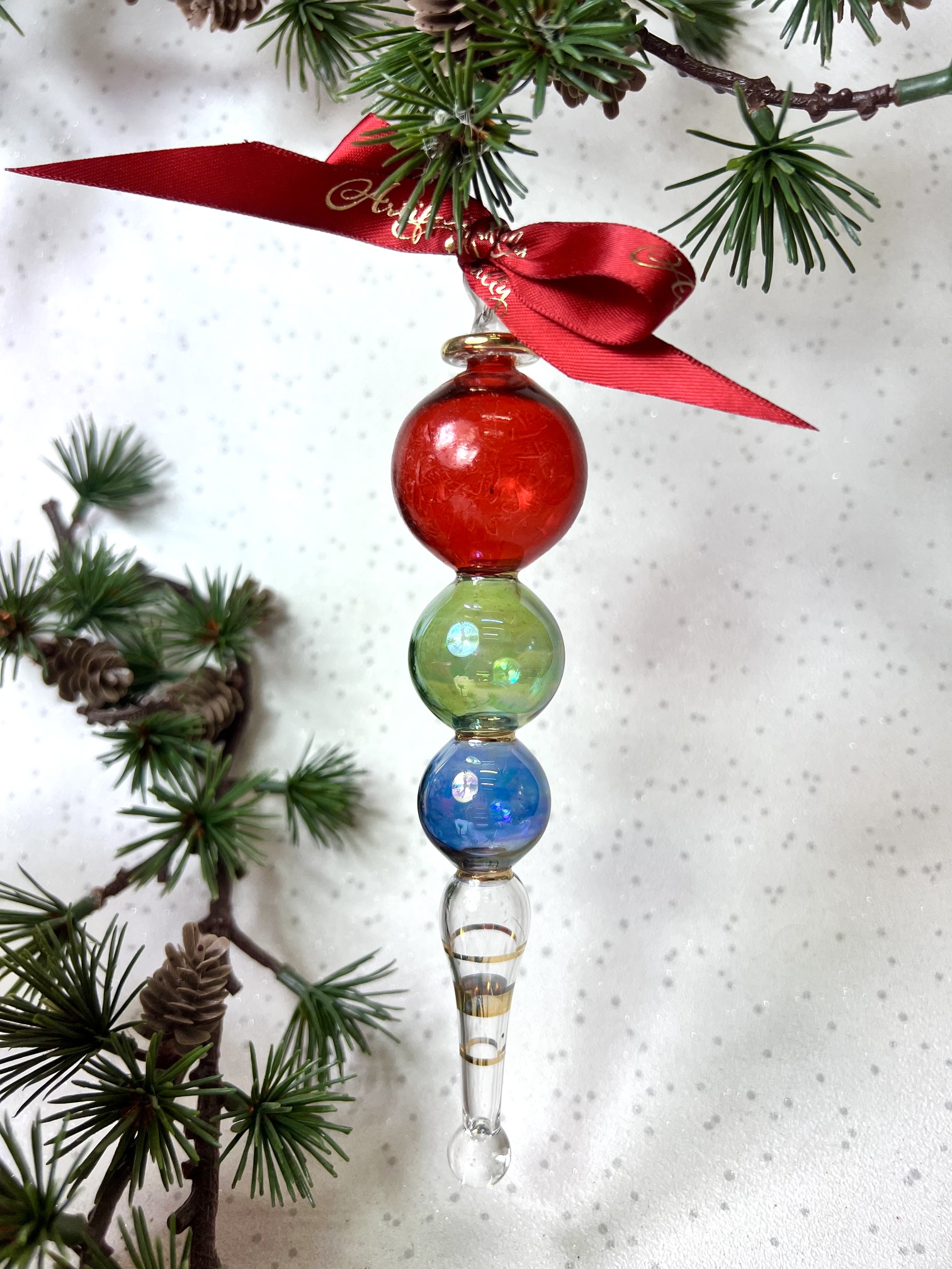 Traffic Light Ornament (M) ~ Multi
