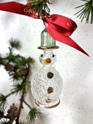 Frosty Snowman Bowler Hat (L) ~ Green
