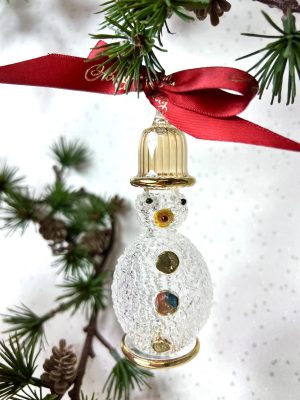 Frosty Snowman Bowler Hat (M) ~ Yellow