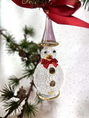 Frosty Snowman Pointy Hat (M) ~ Purple