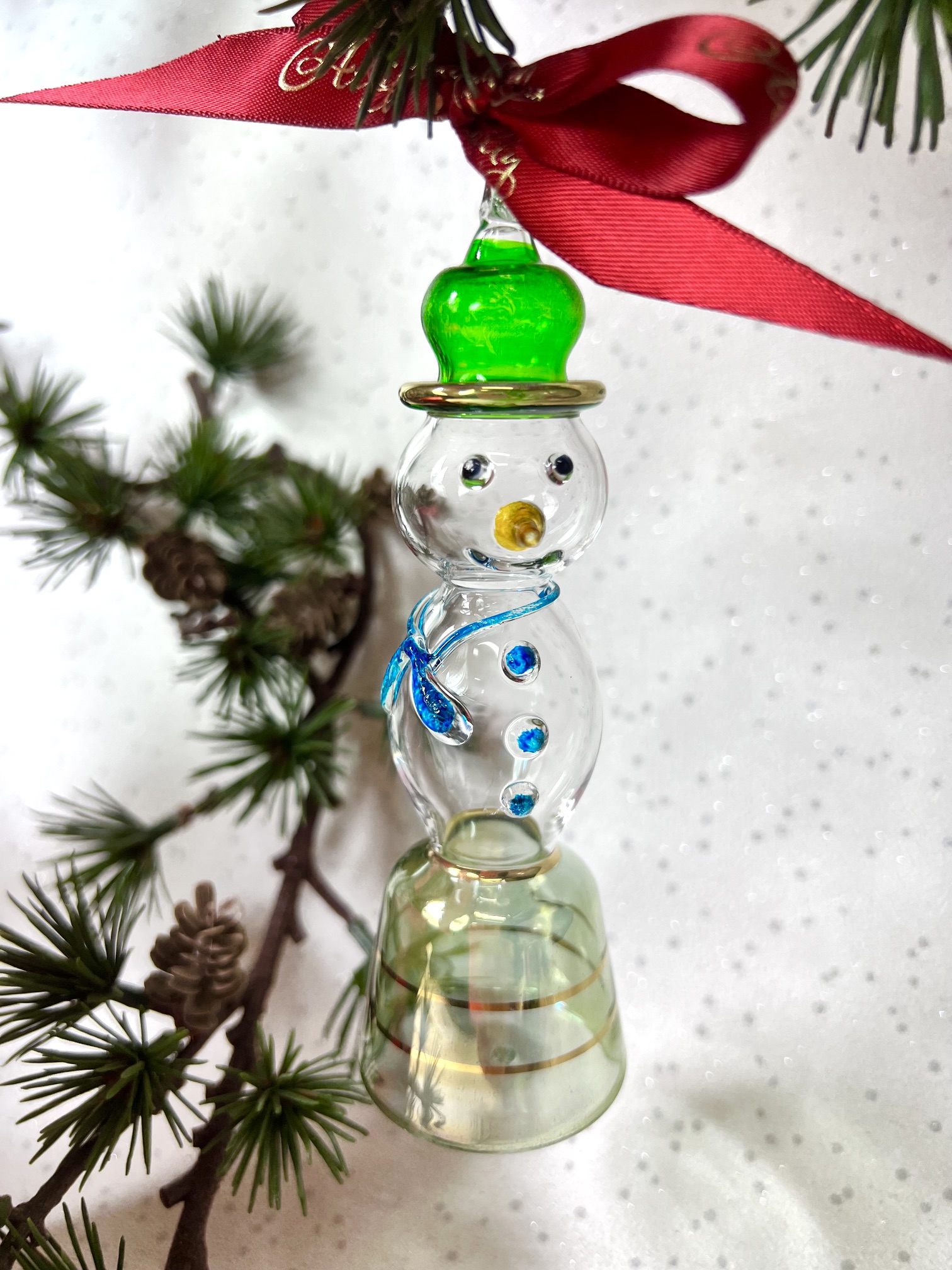 Classic Snowman (L) ~ green/blue