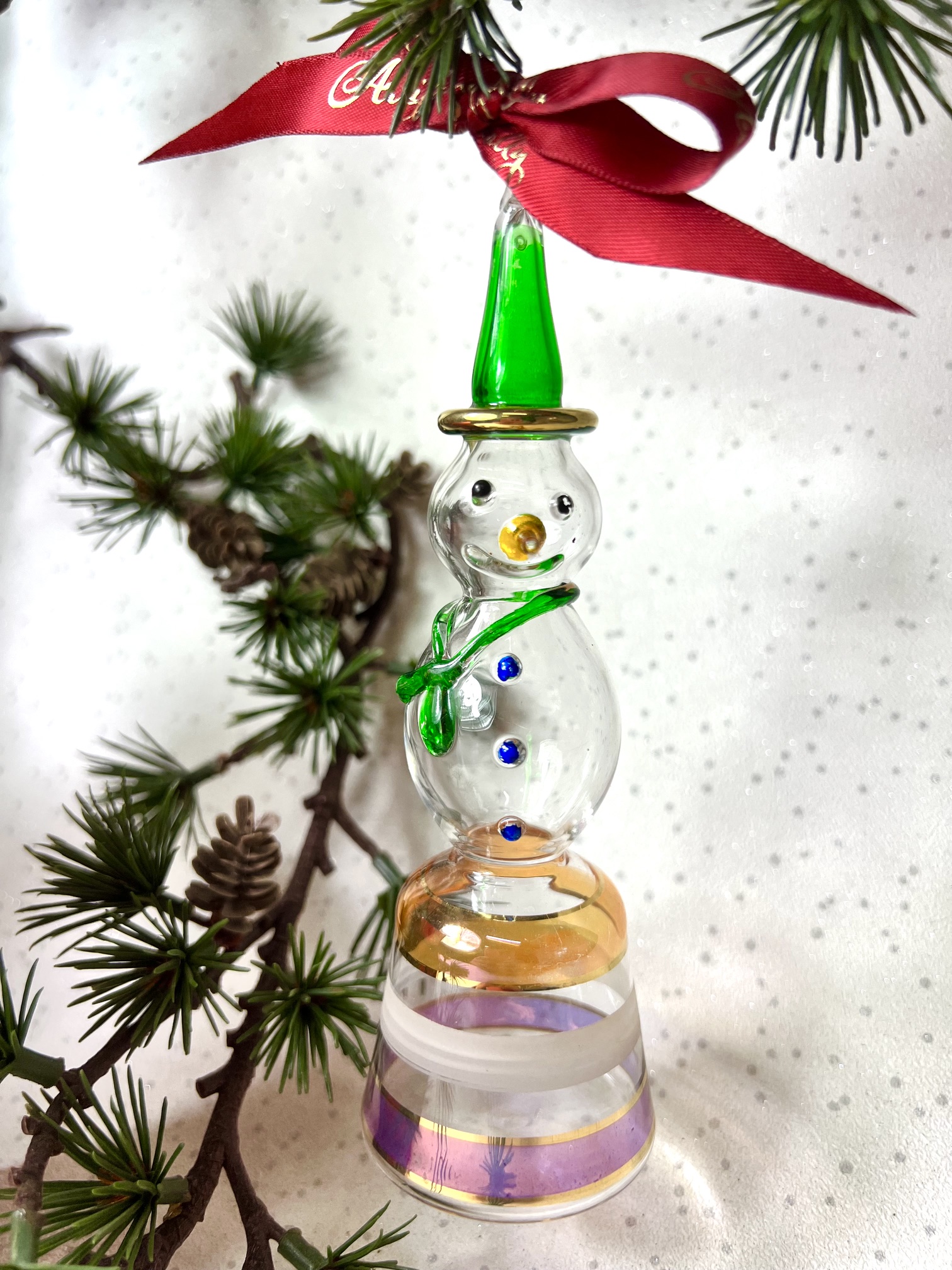 Classic Snowman (L) ~ yellow/green/purple