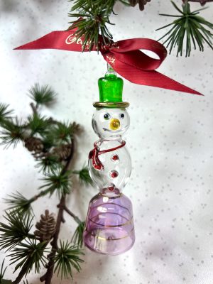 Classic Snowman (L) ~ green/red/pink