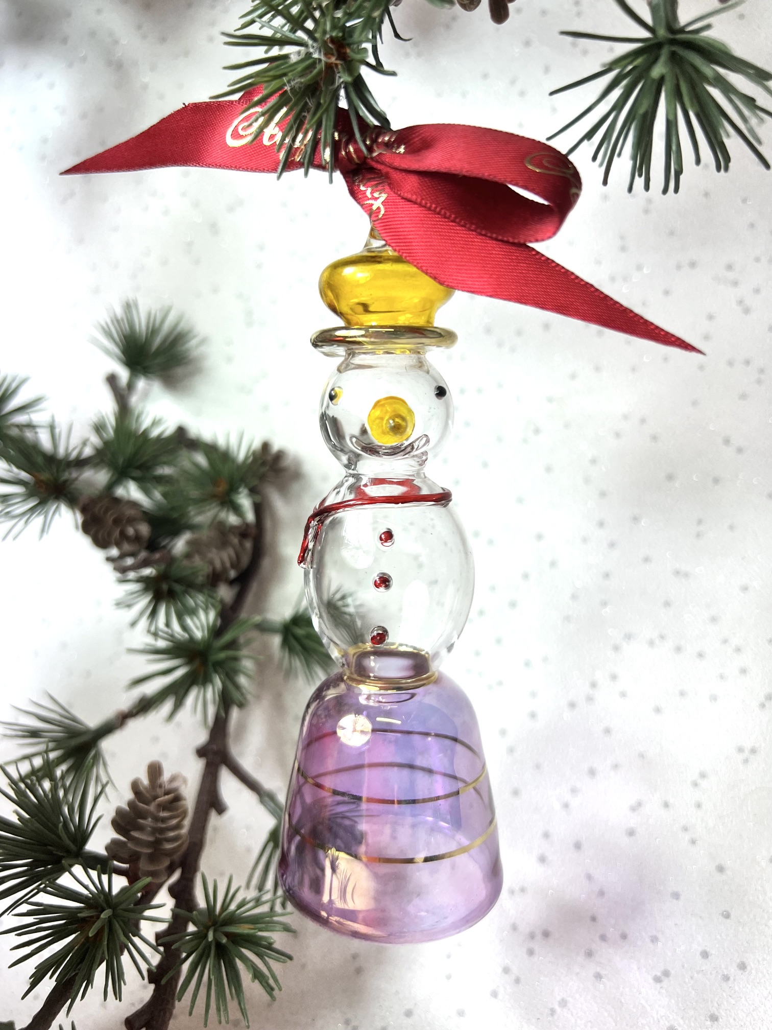 Classic Snowman (L) ~ yellow/purple/red