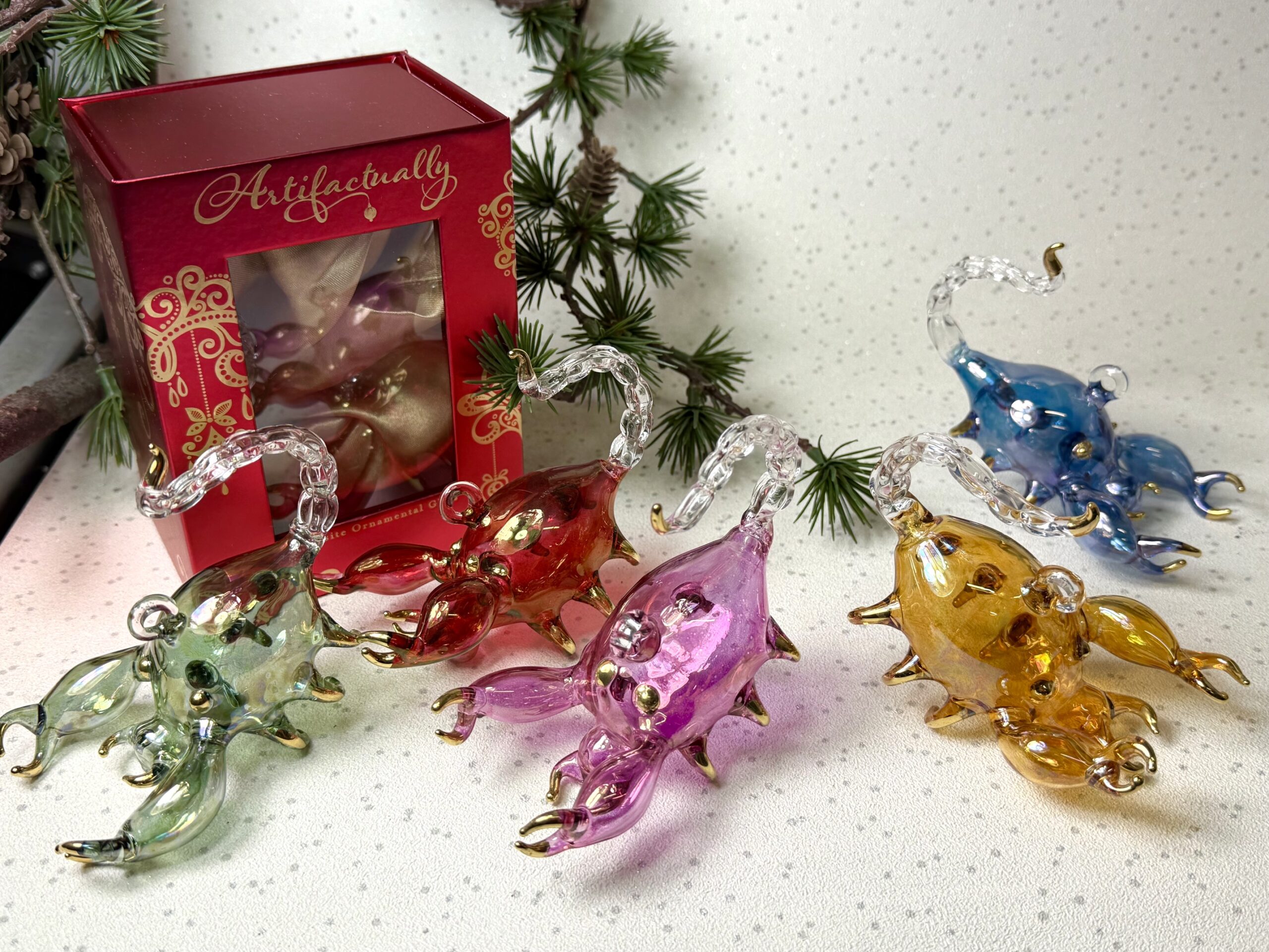 Glass Scorpion Ornament ~ Red - Image 2